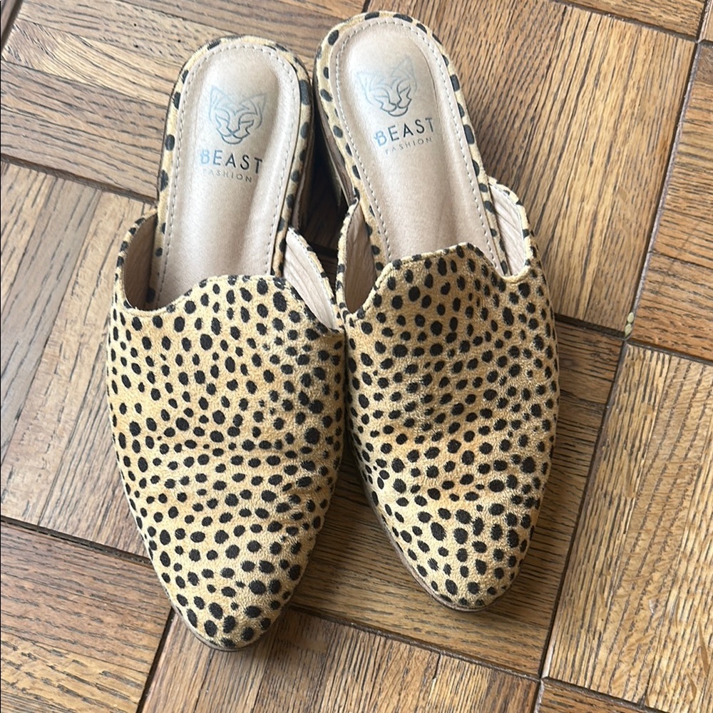 Beast Fashion Leopard Print Women's Mules